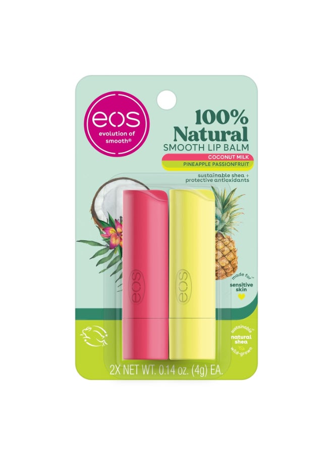 EOS Coconut Milk & Pineapple Passionfruit Blister Shelf Caddy 2-Pack Sticks.28 oz